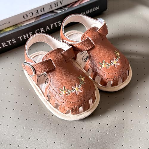 Image of Infant Baby Boys Girls Summer Sandals Party Wedding Dress Flats Shoes Newborn Crib Shoes First Walkers Prewalkers 0-18 Months