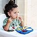 Kirecoo Owl Silicone Suction Plate - Self Feeding Training Storage Divided Plate, Baby Toddler Bowl and Dish, Fits for Most Hairchairs Trays, Microwave Dishwasher Safe (Blue)