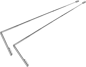 JOYVOX 2 Pack Retractable Brass Dowsing Rods, L Rods with Handles for Spiritual Divination, Ghost Hunting, and Energy Work