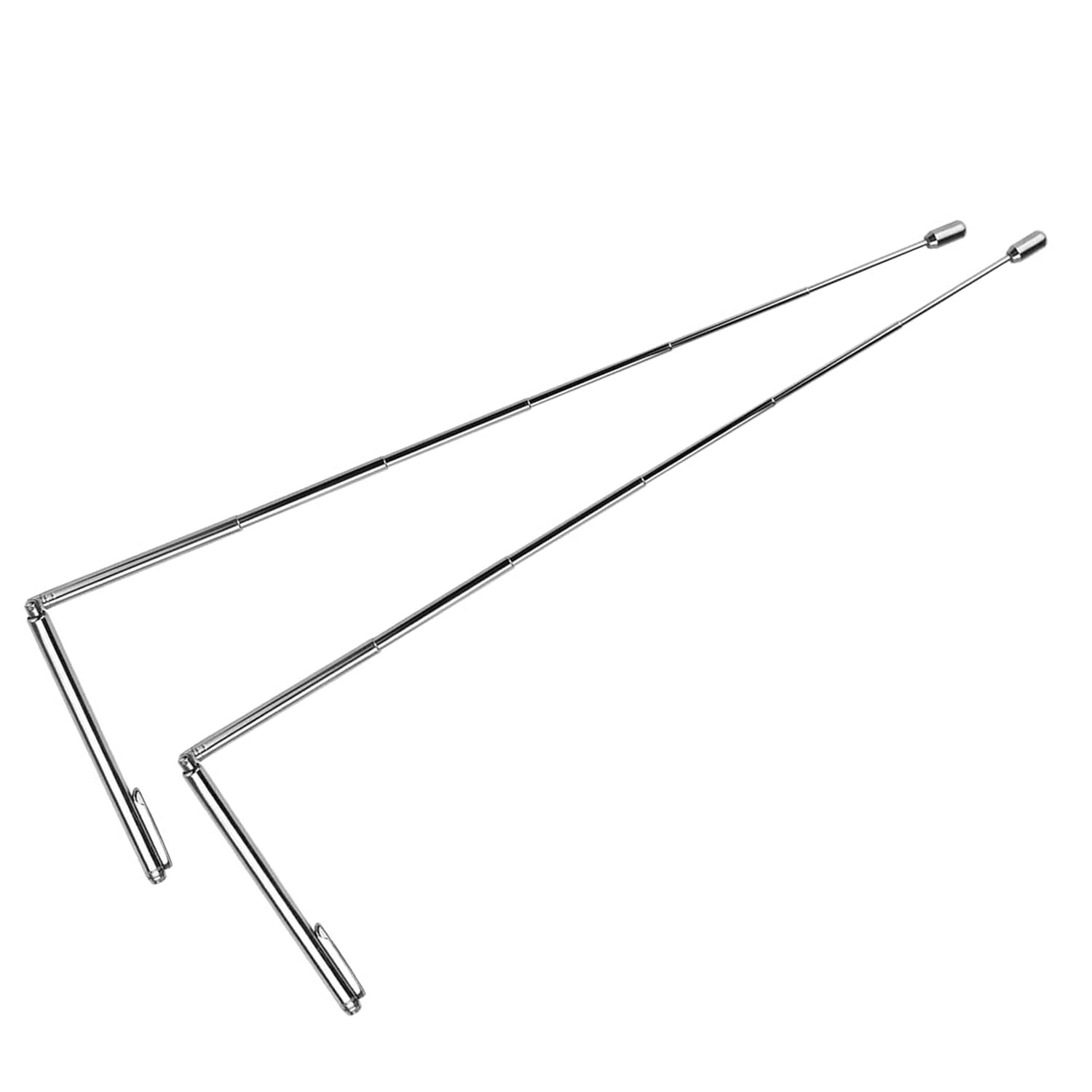 JOYVOX 2 Pack Retractable Brass Dowsing Rods, L Rods with Handles for Spiritual Divination, Ghost Hunting, and Energy Work