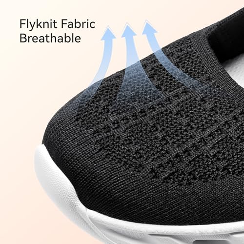 Image of BOSTANTEN Comfortable Mary Jane Sneakers for Women - Lightweight & Breathable, Slip On Casual Shoes 2026, Wide Toe Box, Cushioned Sole for All-Day Walking /Work