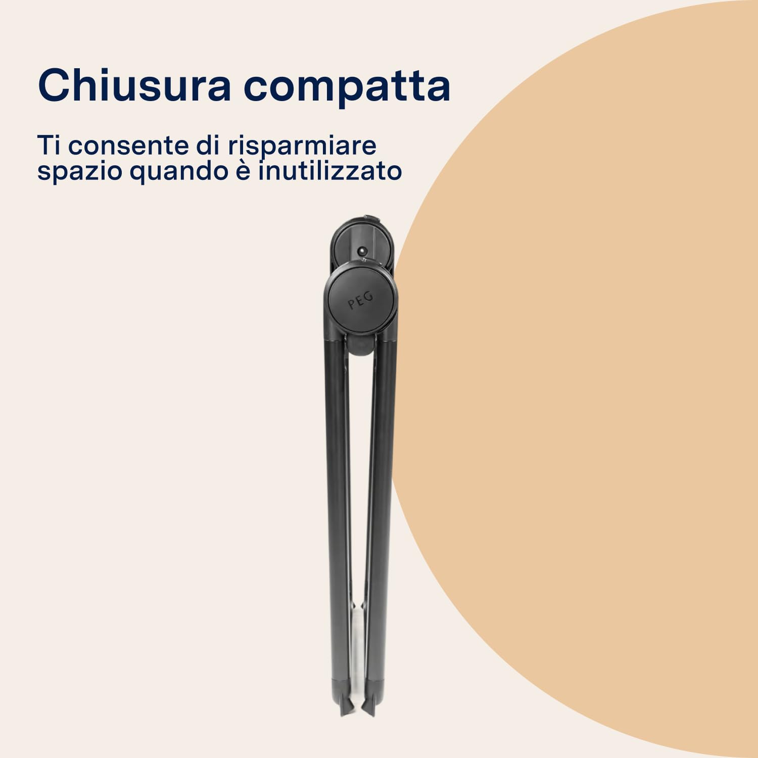 PEG Bassinet Stand - Base d'Appoggio G-Matic per Navicella e Seggiolino Auto - Compatibile con Culla Elite, Pop-Up e Primo Viaggio
