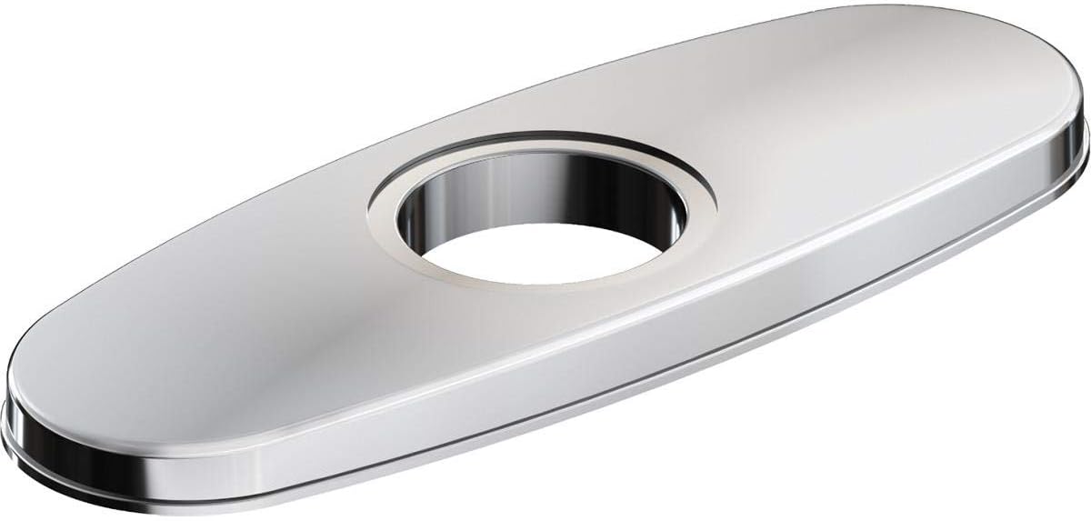 Elkay LK135LS 3-Hole Bar Faucet Deck Plate/Escutcheon, Lustrous Steel