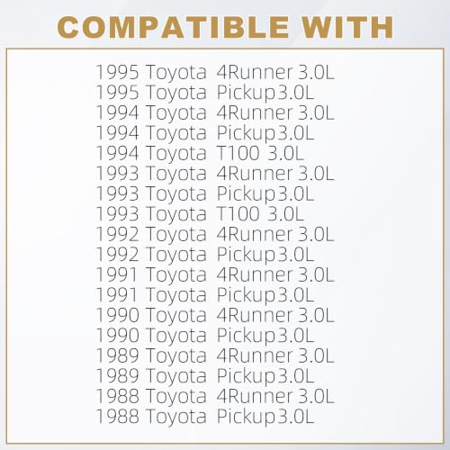 Image of Partsflow Engine Cylinder Head Gasket Set Compatible With Toyota 4Runner 3.0L 2958cc 1988-1995, Pick-Up 3.0L 2958cc 1988-1995,T-100 3.0L 2958cc V6 Sohc 1993-1994