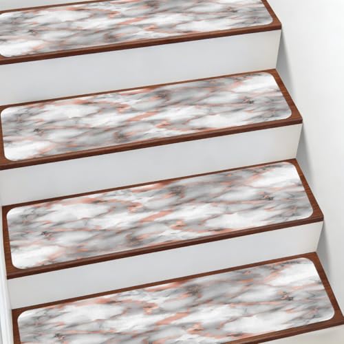 Evite resbalones con alfombras para escaleras de mármol autoadhesivas en pack de 15 piezas 3