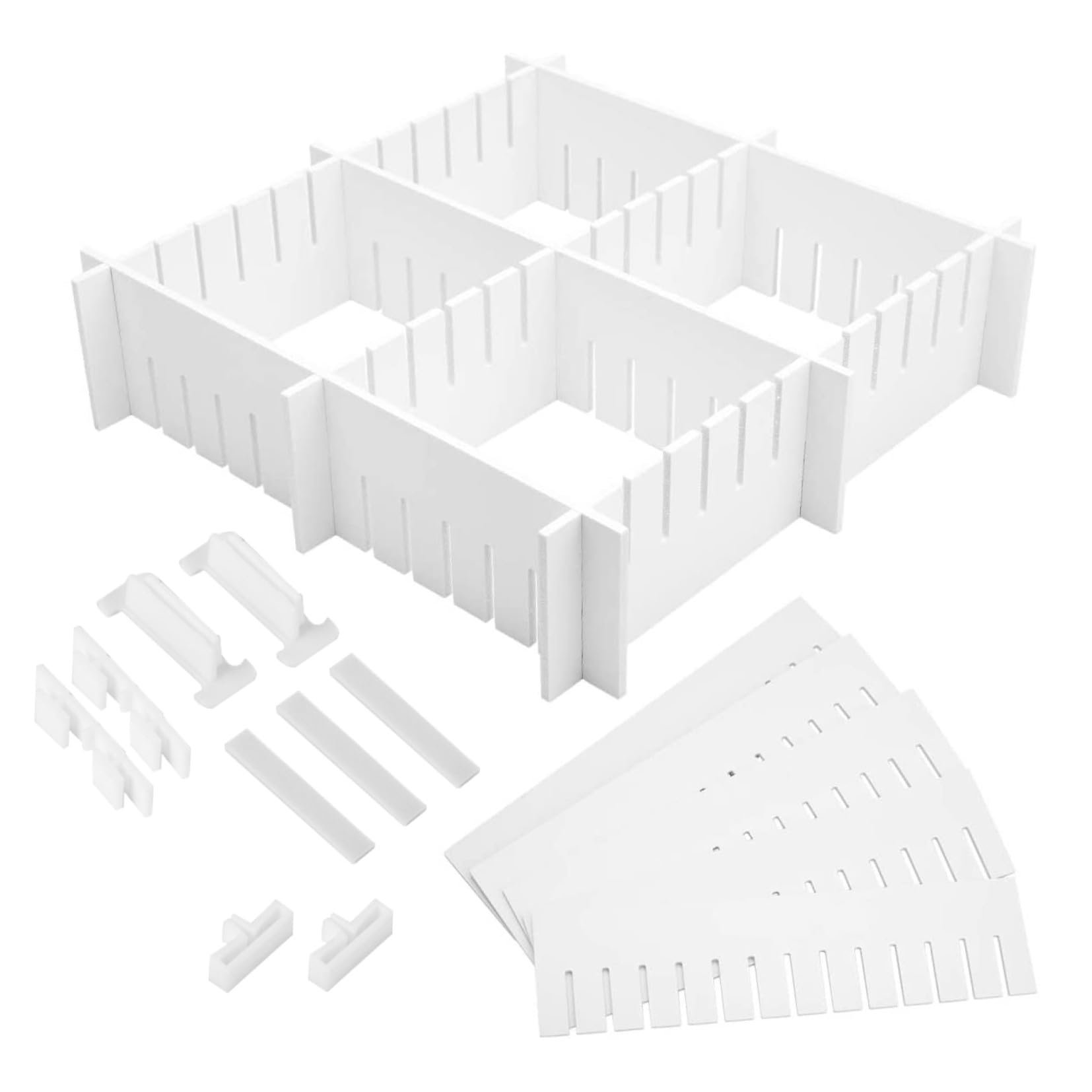 Séparateur de tiroir de cuisine modulable à clips pour un tri parfait