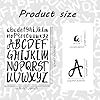 4 Sheets Letter Stickers,Vinyl Sticker for Scrapbook,Waterproof Sticky Letters,Lowercase & Capital Self Adhesive Alphabet Stickers,Stickers Self Adhesive for Crafts DIY Poster Window Mailboxes (Black #1