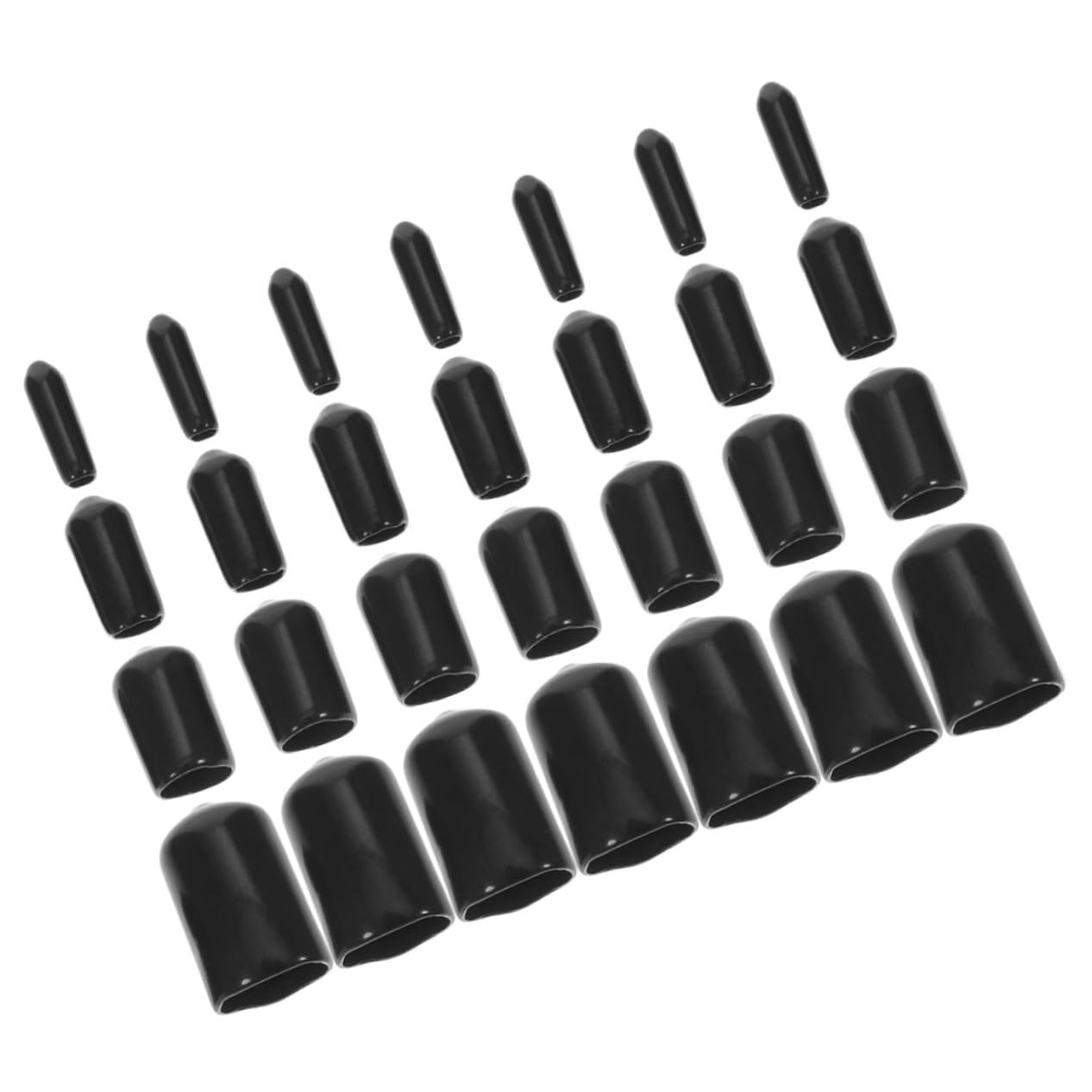 PRETYZOOM Thread Safety Cover Set 80pcs Rubber End Caps Bolt Covers for Screw Thread Protector