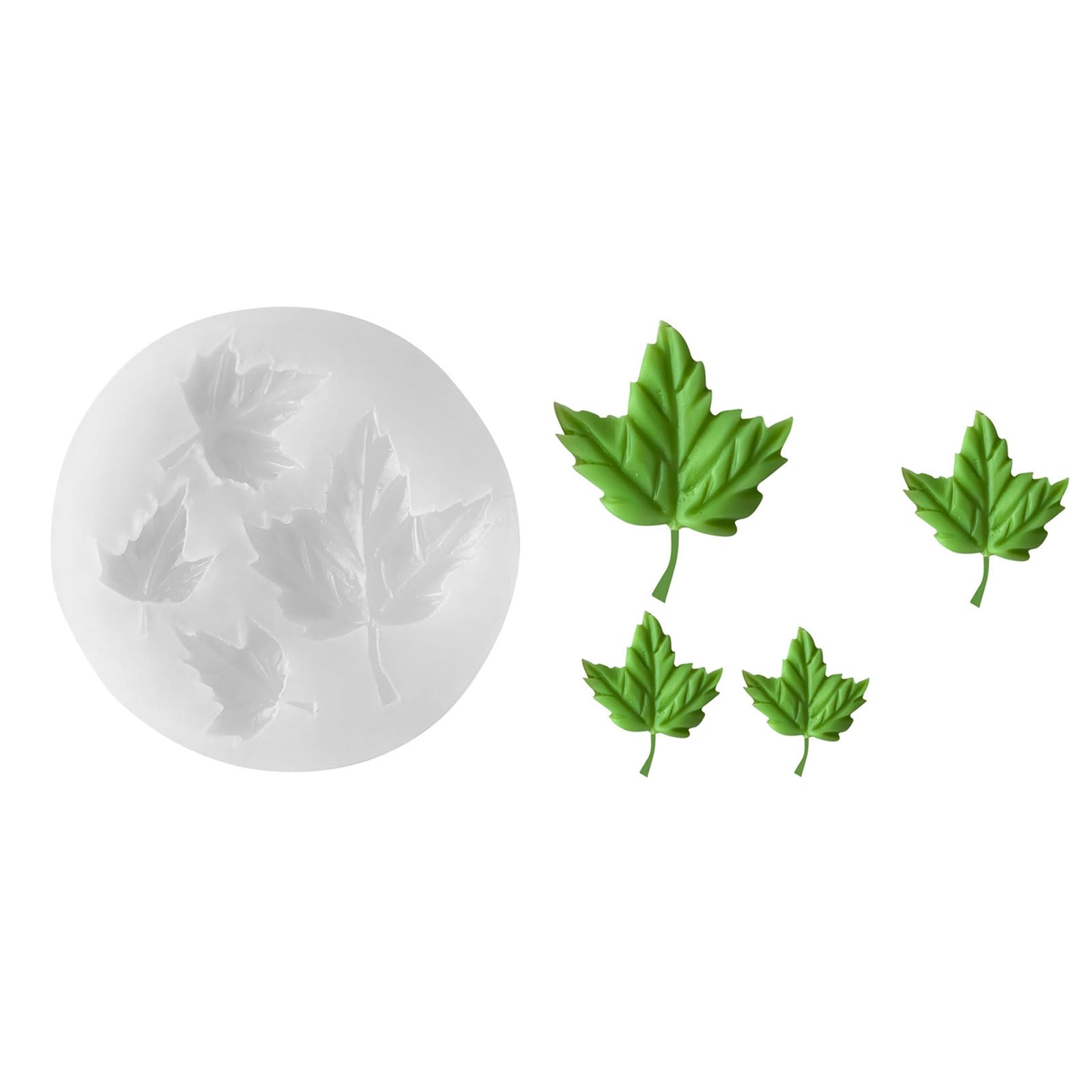 Lerpwige Food Grade Leaf Silicone Molds For Baking & Soap Making Cake Decorating Leaf Mold For Baking Tool