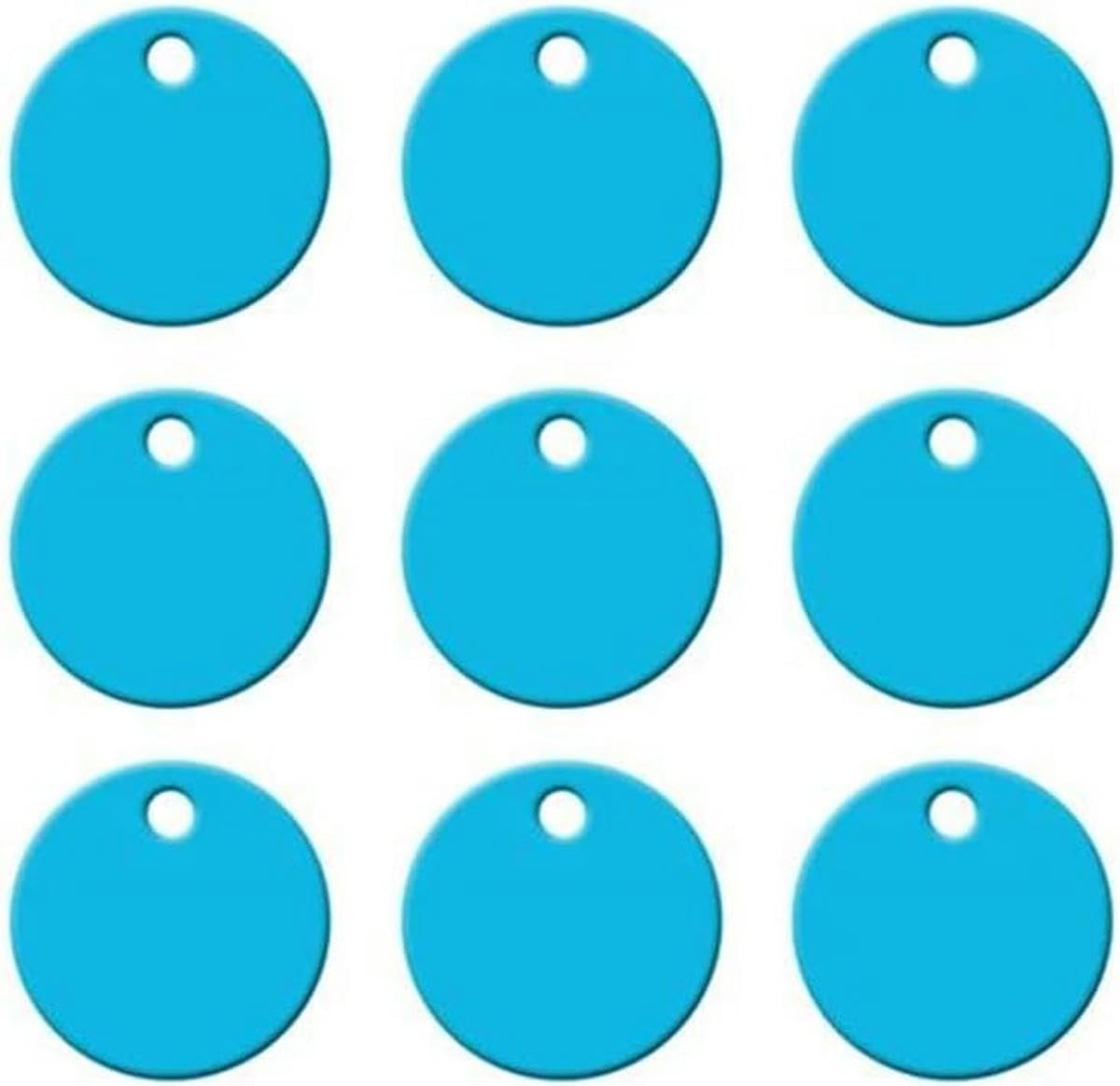Lot de 100 étiquettes d'identification rondes en aluminium pour chien, gravées sur mesure, pour chat et chien, pour animaux de compagnie, nom, numéro de téléphone, adresse, pendentif, accessoires pou