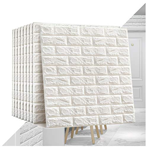SJIAMJJ Peel and Stick 3D Wallpaper Faux Brick Brick Wallp 77X70cm 3D