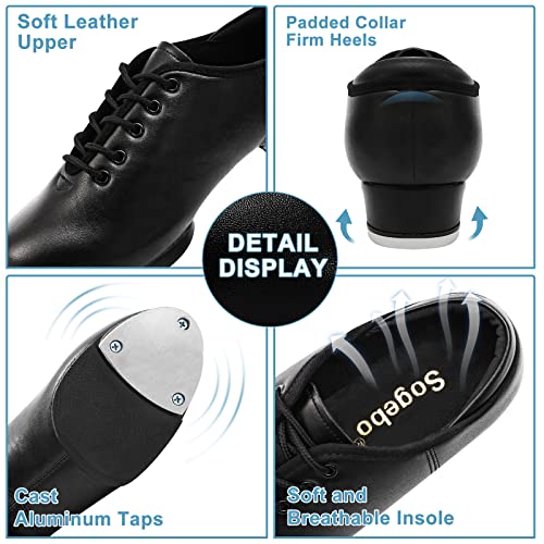 Child Tap Shoes Split Sole Unisex Dance Girls and Boys (Toddler/Little Kid/Big Kid)2