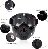 Koyheng Airsoft Sisak Teljes Arcvédelem Levehető Szemüveggel és NVG Tartóval 2