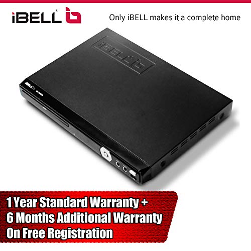 Image of iBELL 3288HD DVD Player with Built-in Amplifier, 4 Digit Display,HDMI & USB Copy Function, Black