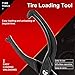 Keenso Bike Tire Pliers, Durable Plastic Bicycle Tire Repair Tool Bike Tire Removal Tool Difficult Tires Lever Tyre Remover Inserting Installation Pliers