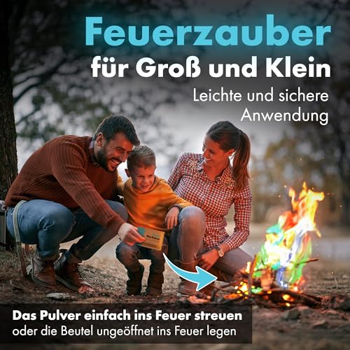 molinoRC Magic Flames - 300g Buntes Feuer Pulver für magischen Flammenzauber in Feuerschale, Lagerfeuer… – Ansicht 4