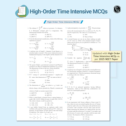 Image of PW Objective NCERT Punch 4.0 Physics For NEET 2026 By Dr. Manish Raj (MR Sir) l Updated with High Order Time Intensive MCQs and AIIMS PYQs As Per 2025 NEET Paper [Paperback] Dr. Manish Raj (MR Sir)