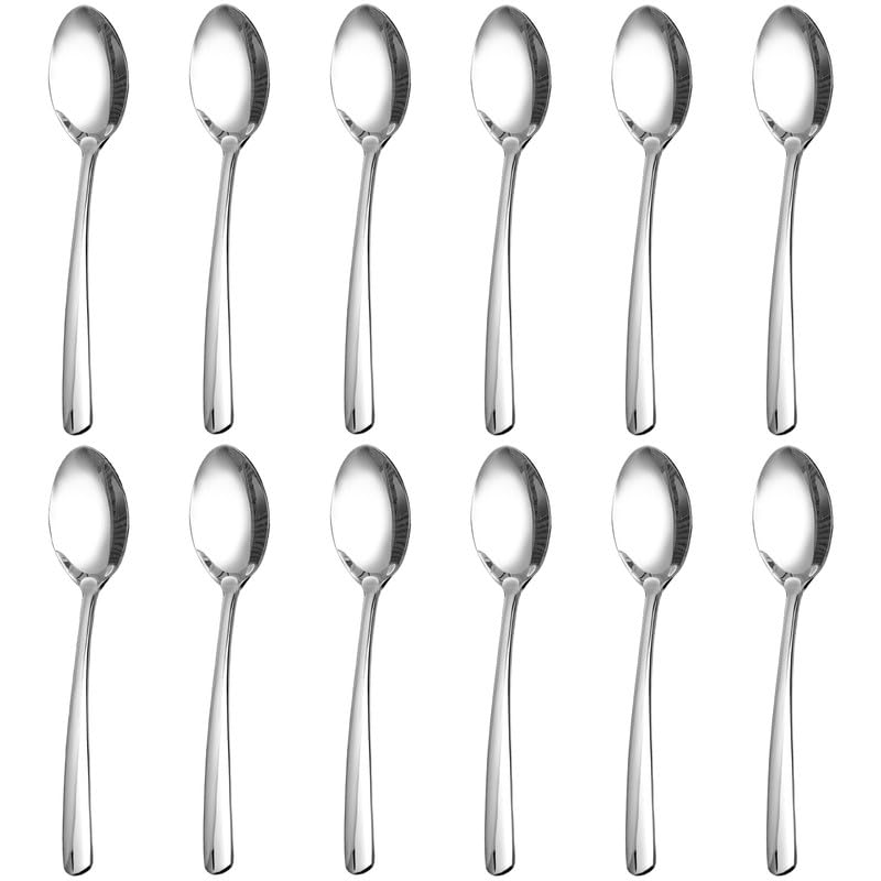 SOLEADER Teaspoons Set of 12,Espresso Spoons Coffee Spoons 5.1 Inch,Food Grade 18/8 Stainless Steel Tea Spoons Silverware,Small Spoons,Home Kitchen Restaurant Essential,Mirror Finish & Dishwasher Safe