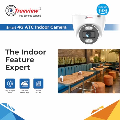 Trueview Smart Security Camera 4G 3mp CCTV Dome Camera for Home | Shop | Office | Farm | Construction Site | Sim Based Camera (4G Sim Based 3MP 1296p HD with 4 IR LED) 5 51i7HkIWeRL