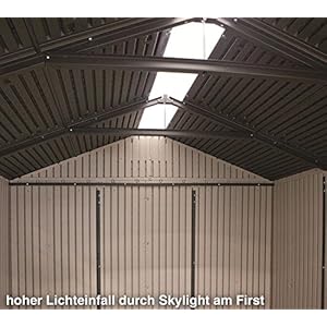 Lifetime 60057 outdoor storage shed 7 x 45  urban country home decor