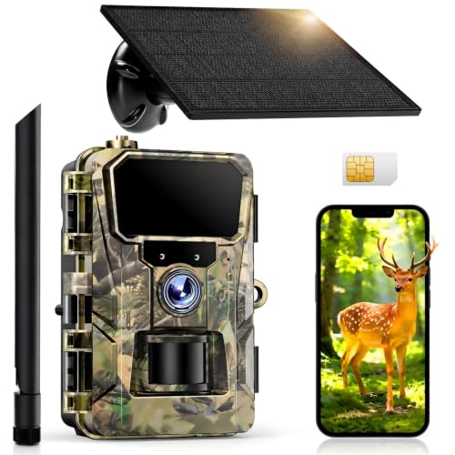 iZEEKER 2 en 1 Fototrappola Solare 4G LTE con SIM, APP Controllo Remoto