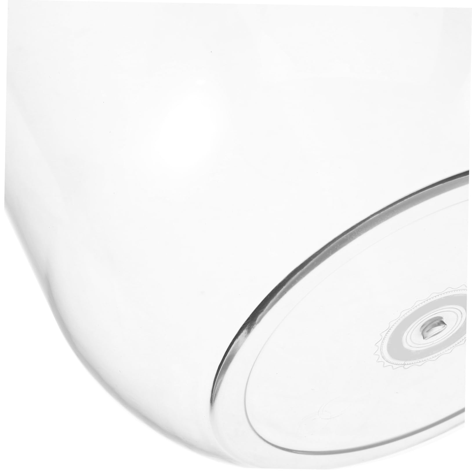 DOITOOL Aquarium Écologique Cylindrique pour Tortues Petite Taille 8l en Plastique Transparent Terrarium de Bureau Décoratif pour Maison et Garçon et Filles