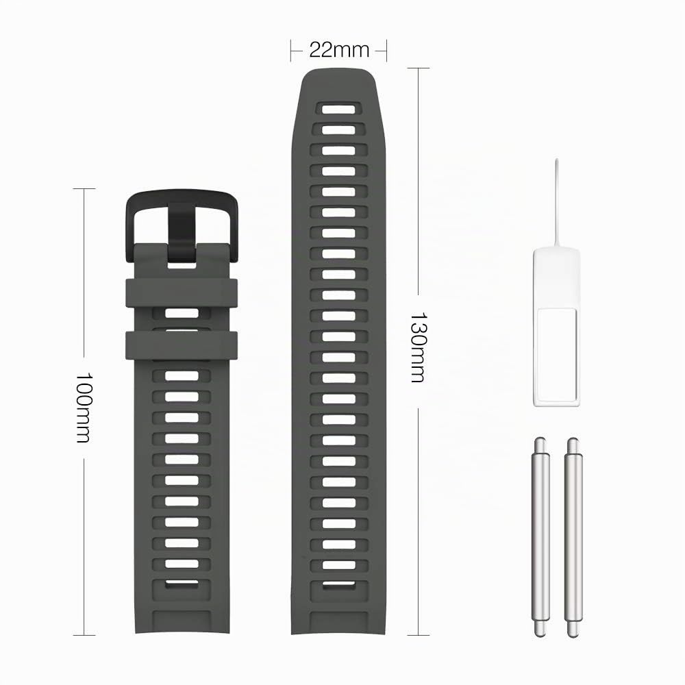 MoKo Cinturino Compatibile con Garmin Instinct/Instinct Solar/Tactical/Instinct 2 Smartwatch GPS, 22mm Braccialetto Sportivo di Ricambio in Silicone Morbido