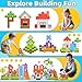EchoPlan 200PCS Magnetic Blocks, Magnetic Building Blocks, Magnet Blocks Cubes, STEM Educational Stacking Magnet Toy for Kids Ages 3 4 5 6 7 8 9 10 11, Birthday Gifts for Boys and Girls, 1