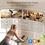 Exercise Bike for Home – 350LB Magnetic Resistance Indoor Cycling Bike, Silent Stationary Spin Bike with App Sync, Adjustable Seat, LCD Monitor, Smooth & Quiet for Cardio Workout - Image 4