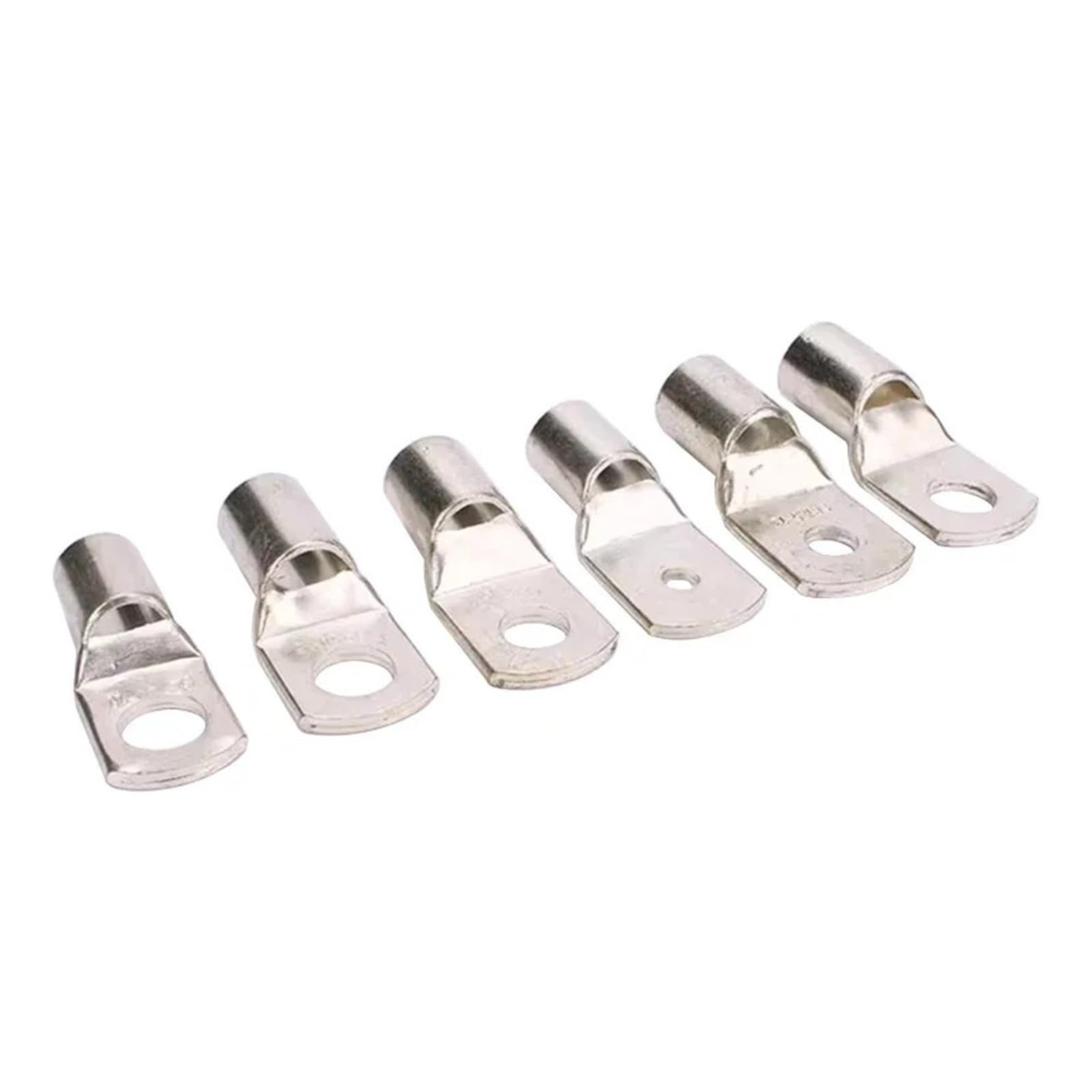 Conector de cable aislado de anillo, terminales de alambre de cobre SC6 SC10 SC16 SC25, conector de cable eléctrico crimpado, 5 mm, 6 mm, 8 mm, 10 mm, 12 mm(Sc25-12,100PCS)
