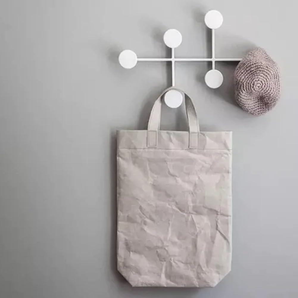 Appendiabiti da Parete Nordico, Organizer per Riporre I Vestiti, Appendiabiti in Metallo Multifunzionale, Decorazione da Parete per Ingresso B