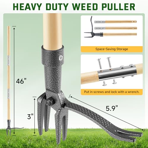 BellaJoyz Stand Up Weed Puller 46in