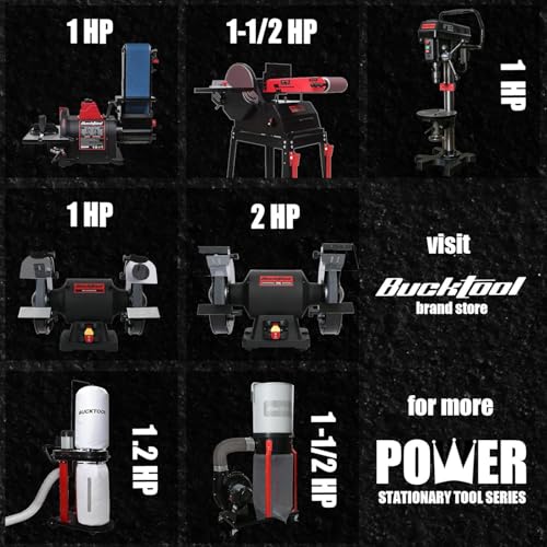 BUCKTOOL 2x42 Belt Sander Grinder Combo