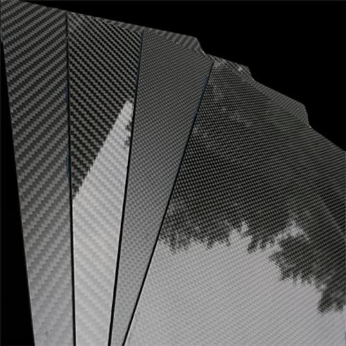 200mm X 400mm Real Carbon Fiber Plate Panel Sheets 0.5mm 1mm 1.5mm 2mm 3mm 4mm 5mm Thickness Composite Hardness Material for RC - (Color: 1.5mm Twill Glossy)