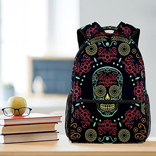 Sac à dos décontracté multicolore avec compartiments spacieux