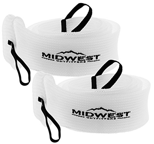 Midwest Outfitters Rod Socks - Fishing Rod Sleeve Cover Fishing Pole Covers for Spinning Baitcaster and Youth Fishing Pole Sizes - Multiple Sizes and Colors