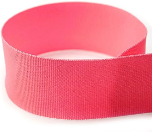 USA | American Made 1-3/8 Hot Pink Solid Grosgrain Ribbon - 100 Yards - (Multiple Widths & Yardages Available)