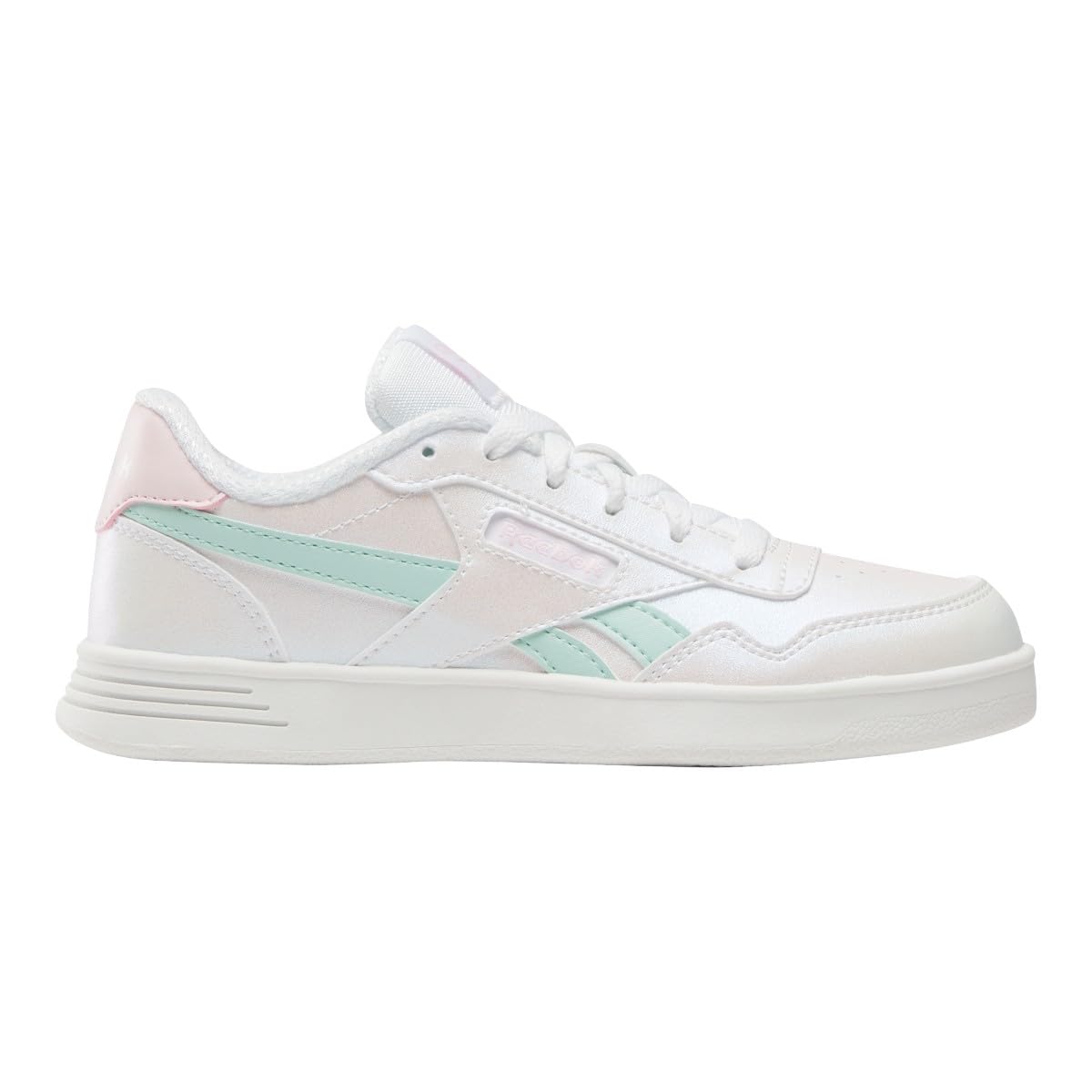 Reebok Court Advance FTWRWHITE/GLITCHAQUA/Frostedberry Trainers, 30.5 EU / 11.5 UK, Ftwrwhite Glitchaqua Frostedberry, 12 UK Child