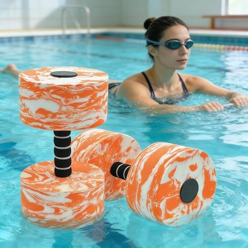 Par de mancuernas acuáticas de ejercicio en agua miniatura 4