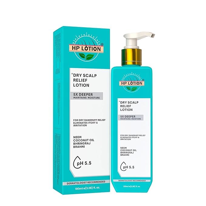 HP Lotion Dry Scalp Relief Lotion, 300 ml, With Neem, Coconut Oil, Bhringraj, Brahmi, pH 5.5-image-6