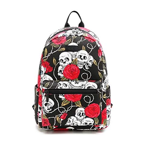 Fvstar Floral Cute Teen Girls Backpack Purse Outdoor Mini Backpack Purse Canvas Travel Bags - - S Cover