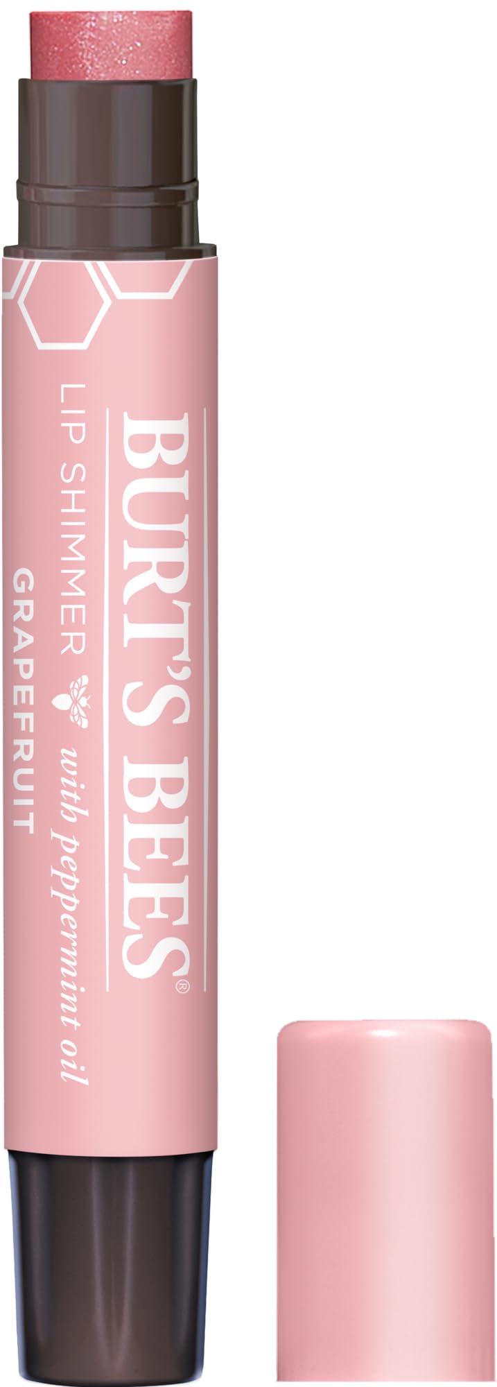 Burt's Bees Lip Shimmer - Grapefruit for Women 0.09 oz Lip Shimmer, 2.6 g (Pack of 1)