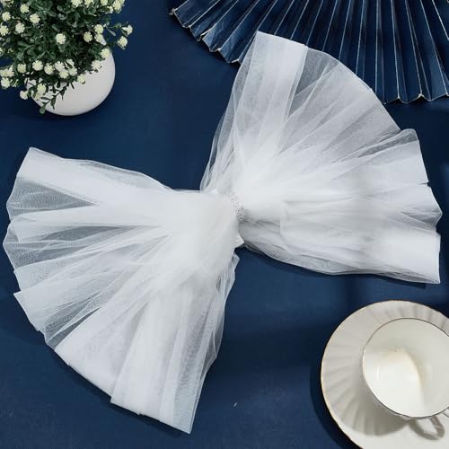 MAYJOYDIY Women's Tulle Wedding Bridal Shawl Lace Wraps Bolero Jackets Shawls Shoulders for Formal Party Evening Cape Wrap4