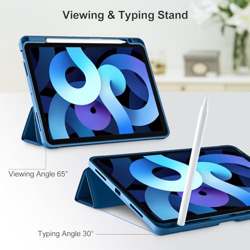 Image of Akkerds for iPad Air 11 Inch Case M4 /M3 /M2, Air 5th /4th Gen 10.9, Bluemist