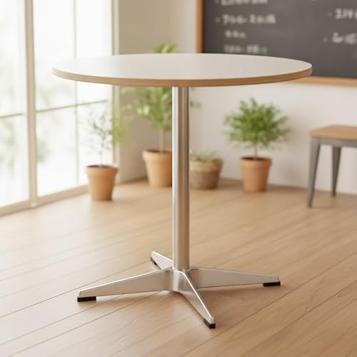 Quikzy家庭用小さな丸 =シンプルダイニングテーブル コーヒーテーブル 作業学習テーブル 多目的ライフスタイルテーブル (50CM,A)