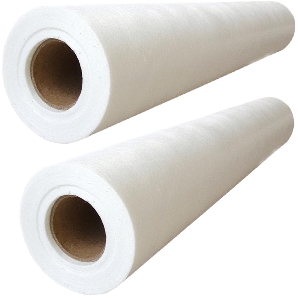 Foltape 2er Set 1 m x 50 m Rolle Malervlies Glasfervlies zur Rissüberbrückung für Wände und Decken ohne Kleber ideal für Gipsflächen Trockenbau Renovierung und Neubau
