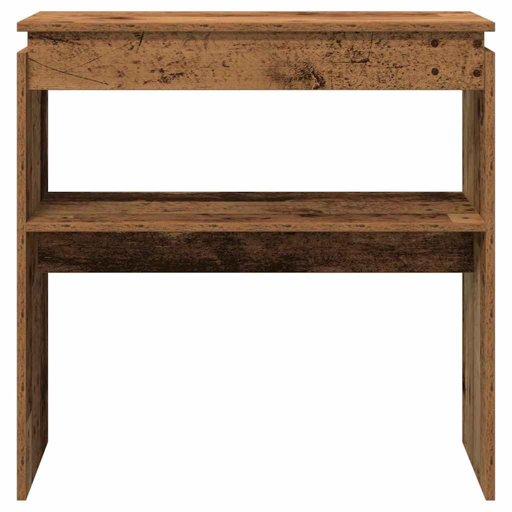 Générique Stół konsola drewniana 80 x 30 x 80 cm | Gładka powierzchnia Łatwy do czyszczenia, wytrzymały na sofę, wielofunkcyjny salon lub sypialnię