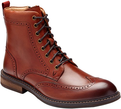 Vionic Men's Bowery Wesley Lace Up Boot Chestnut 8 M US