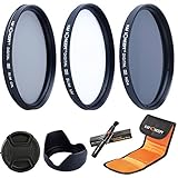 【Compatible con el Lentes】 52MM Modelos Lentes incluye NIKON AF-S DX 18-55mm F/3.5-5.6 VR, AF-S DX 55-200mm F/4-5.6 VR, CANON EF-M 18-55mm IS STM, Canon EF 50mm f/1.8 II, Pentax DA 18-55mm f/3.5-5.6 AL WR, Canon EF-M 18-55mm f3.5-5.6 IS STM Lente compacta del sistema.