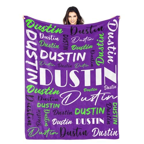 Personalized Blankets for Kids with Names Customized Blankets with Name for Adult Custom Blanket Gift for Birthday Christmas Valentines Day Gift